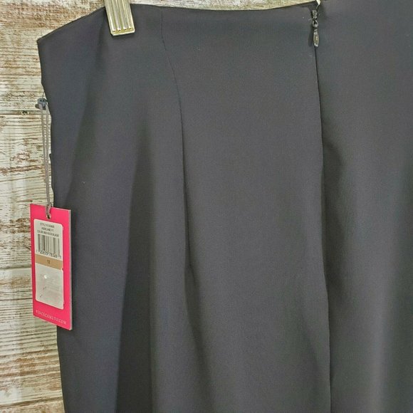 VINCE CAMUTO Black Ruffle Crepe Miniskirt - Picture 5 of 9